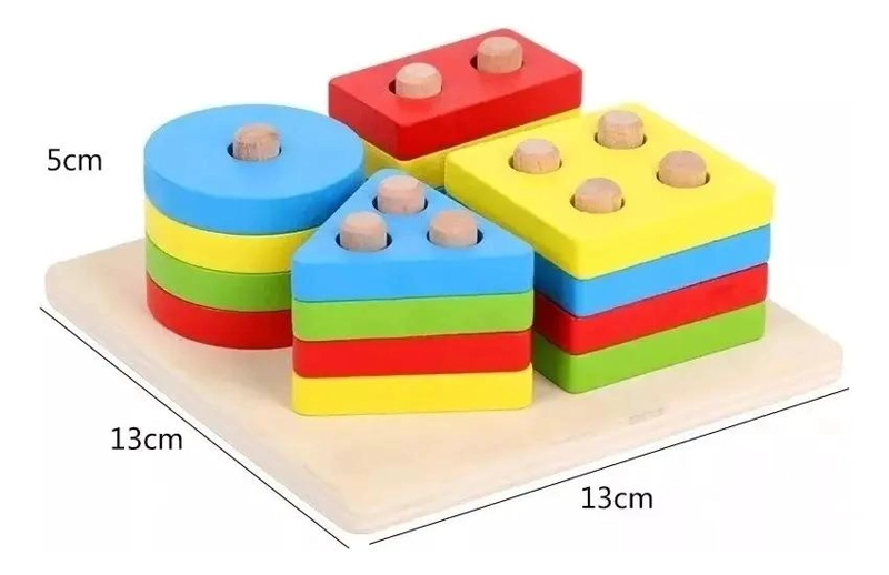 JUGUETE DIDACTICO DE MADERA PARA DESARROLLO INFANTIL - 7