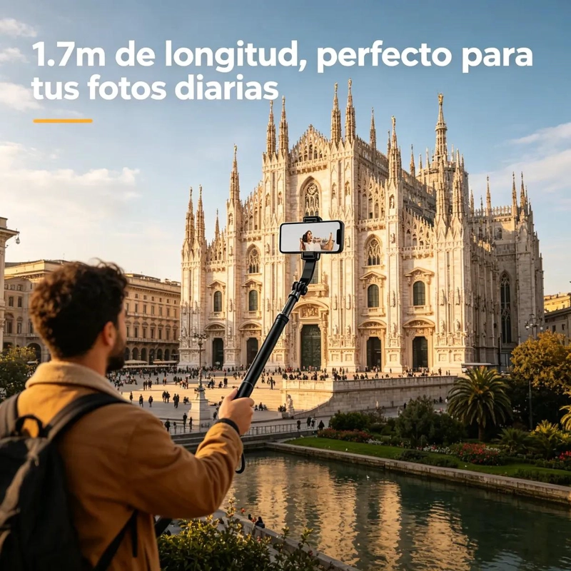 TRIPODE PARA CELULAR Y PALO SELFIE ESTABILIZADOR 170 CM - 8
