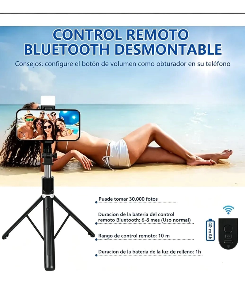 TRIPODE PARA CELULAR Y PALO SELFIE ESTABILIZADOR 170 CM - 9
