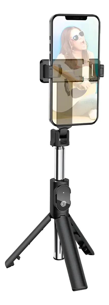 TRIPODE SELFIE BLUETOOTH AJUSTABLE PARA MOVILES Y CAMARAS - 1