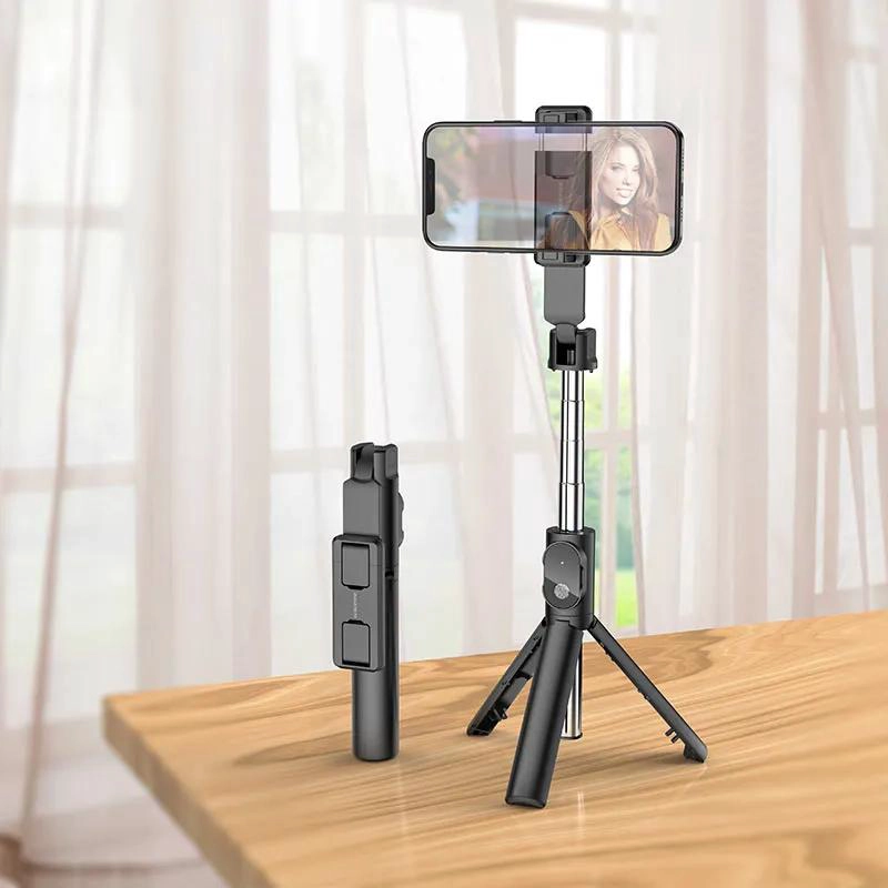 TRIPODE SELFIE BLUETOOTH AJUSTABLE PARA MOVILES Y CAMARAS - 3