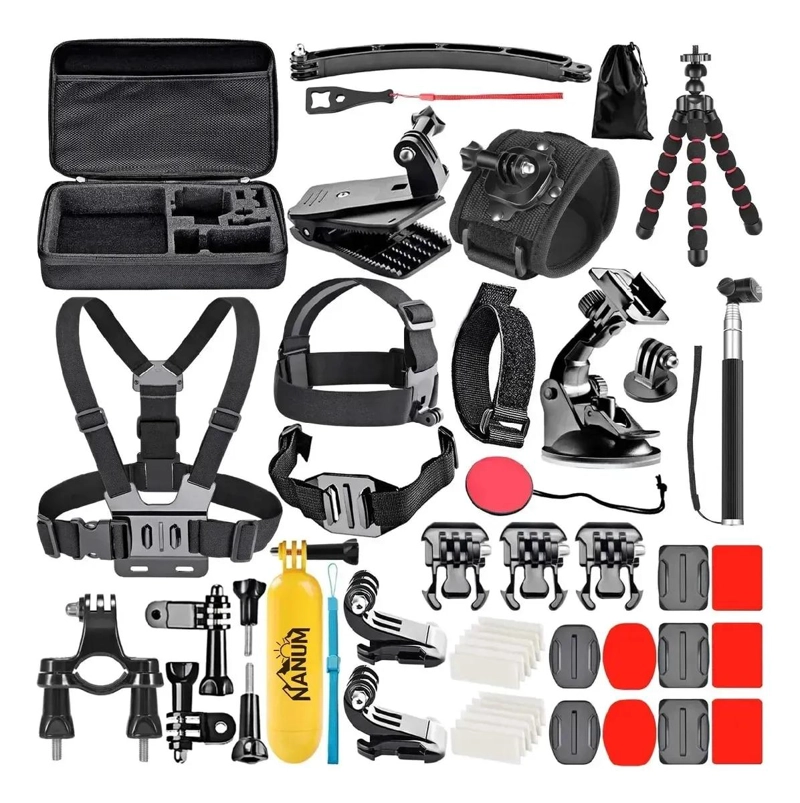 KIT COMPLETO DE ACCESORIOS PARA CAMARAS DE ACCION - 1