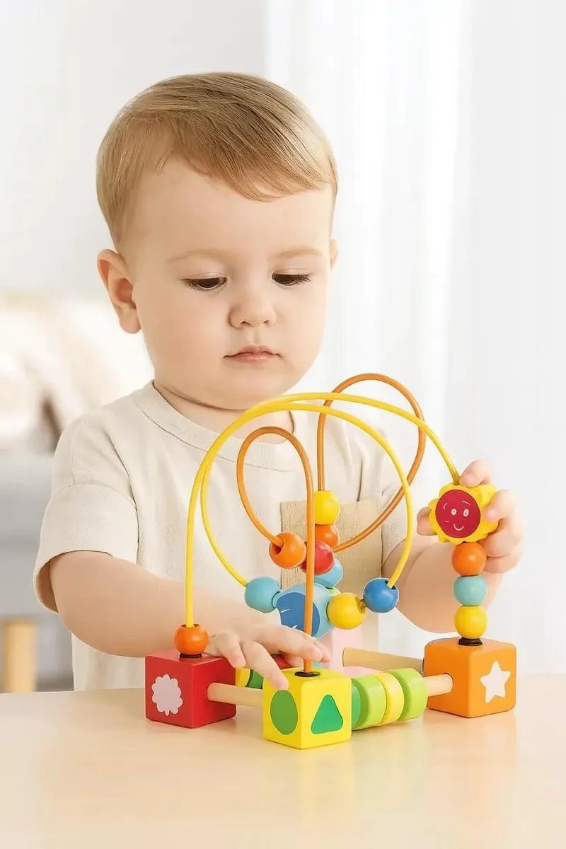 BLOQUES DE MADERA DIDACTICOS PARA DESARROLLO INFANTIL - 5