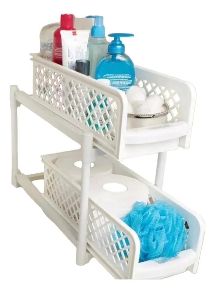 ORGANIZADOR EXTRAIBLE DE DOS NIVELES PARA COCINA Y BAÑO - 2