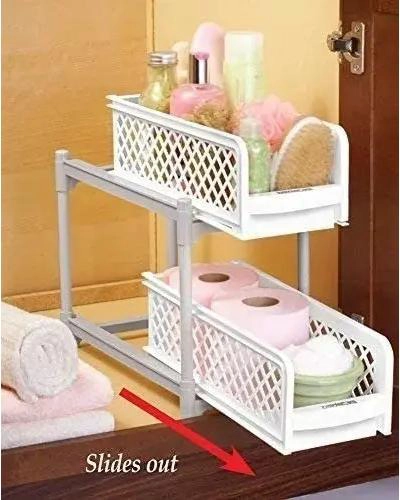 ORGANIZADOR EXTRAIBLE DE DOS NIVELES PARA COCINA Y BAÑO - 5