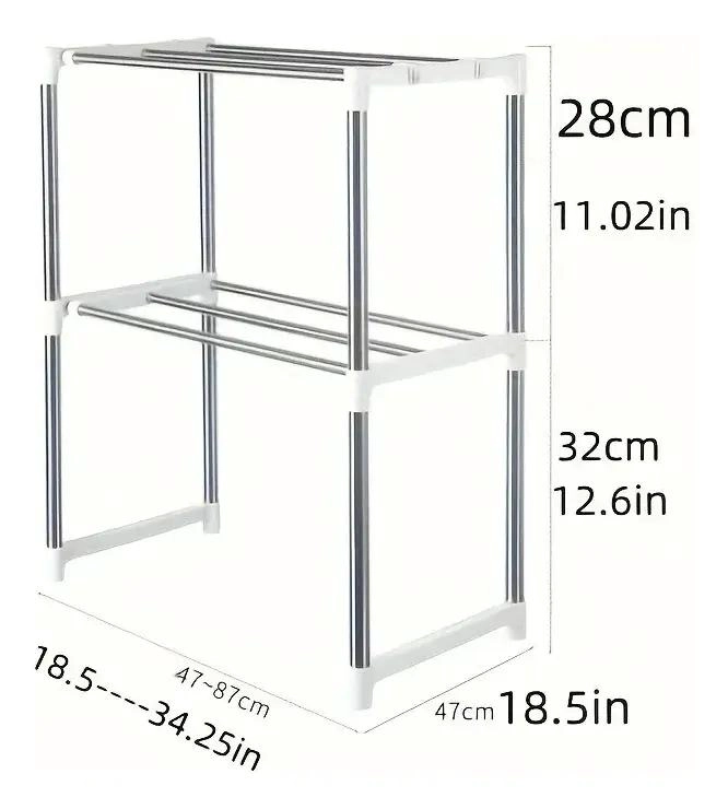 ESTANTE DE COCINA ORGANIZADOR PARA MICROONDAS Y UTENSILIOS - 2
