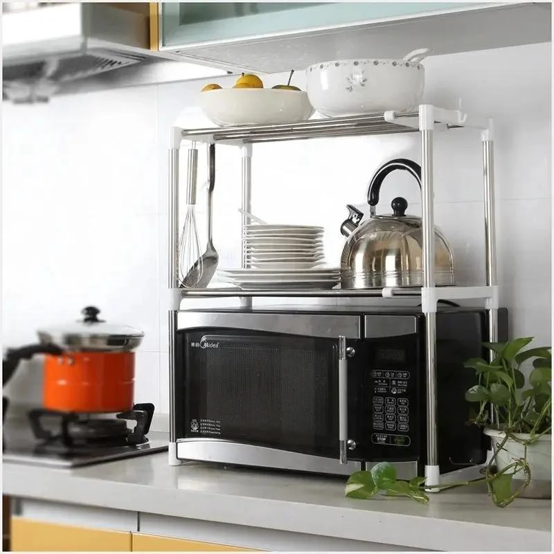 ESTANTE DE COCINA ORGANIZADOR PARA MICROONDAS Y UTENSILIOS - 6