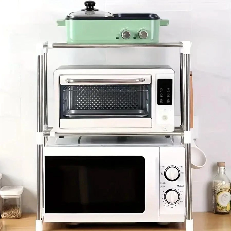 ESTANTE DE COCINA ORGANIZADOR PARA MICROONDAS Y UTENSILIOS - 9