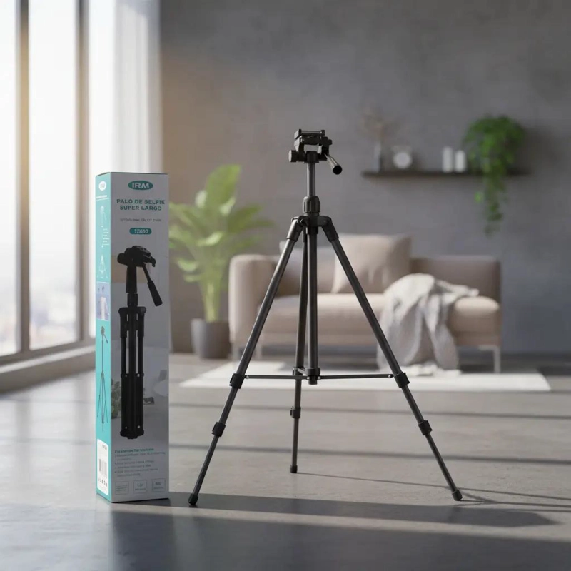 TRIPODE AJUSTABLE PARA CAMARA Y SMARTPHONE CON ESTABILIDAD - 8