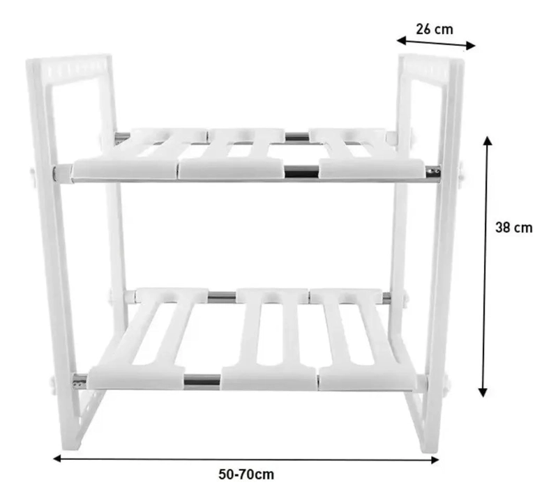ORGANIZADOR MULTIUSO AJUSTABLE PARA COCINA Y BAÑO - 4