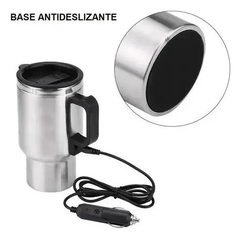 VASO TAZA TERMO PORTATIL DE ACERO INOXIDABLE PARA AUTO - 2