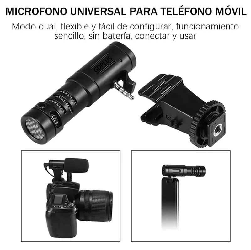 MICROFONO CARDIOIDE COMPACTO PARA GRABACIONES DE AUDIO - 2