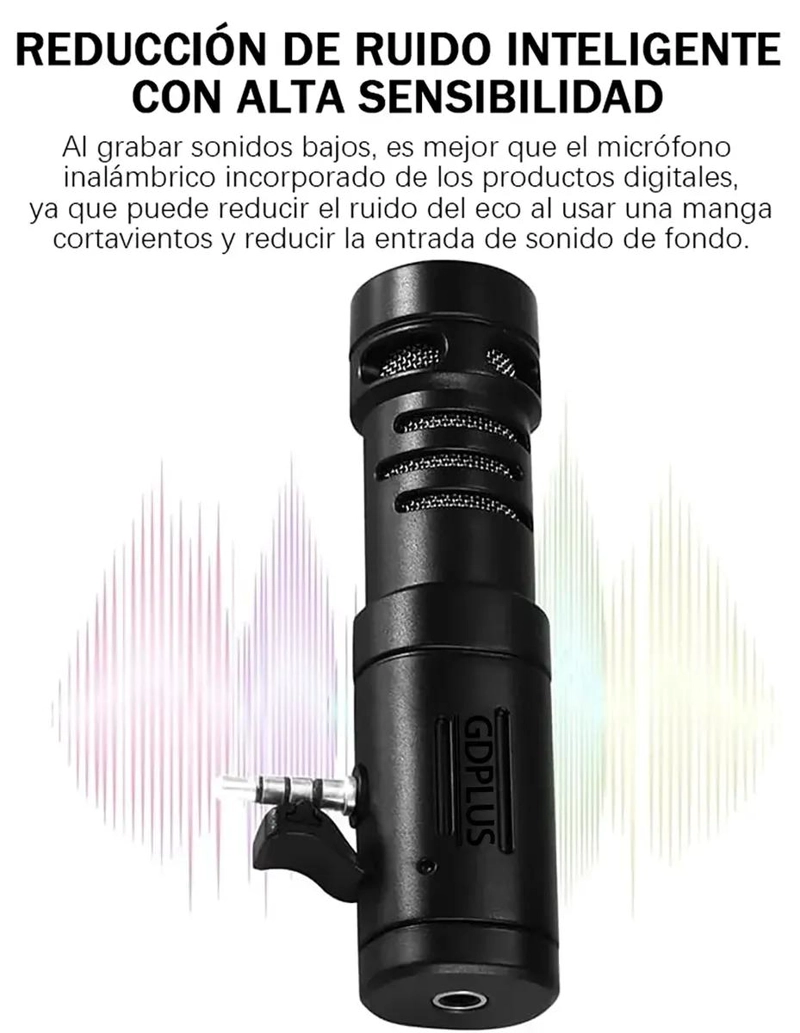 MICROFONO CARDIOIDE COMPACTO PARA GRABACIONES DE AUDIO - 4