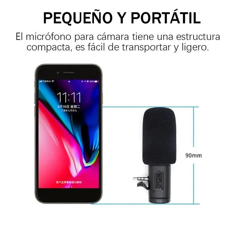 MICROFONO CARDIOIDE COMPACTO PARA GRABACIONES DE AUDIO - 8