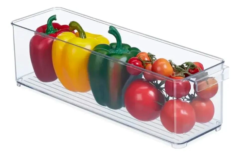 CONTENEDOR ORGANIZADOR PARA REFRIGERADOR CON TAPA TRANSPARENTE - 1