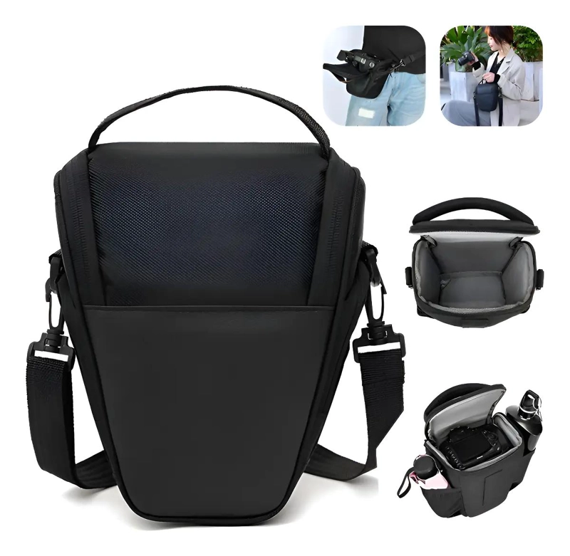 BOLSO ACOLCHADO PARA CAMARA Y ACCESORIOS CON CORREA AJUSTABLE - 1