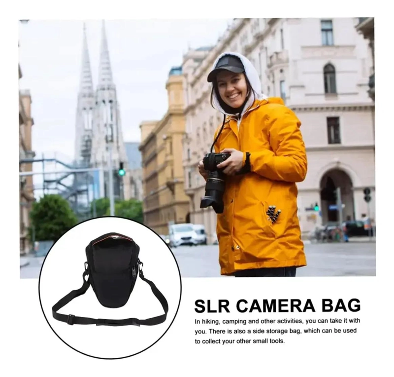 BOLSO ACOLCHADO PARA CAMARA Y ACCESORIOS CON CORREA AJUSTABLE - 4