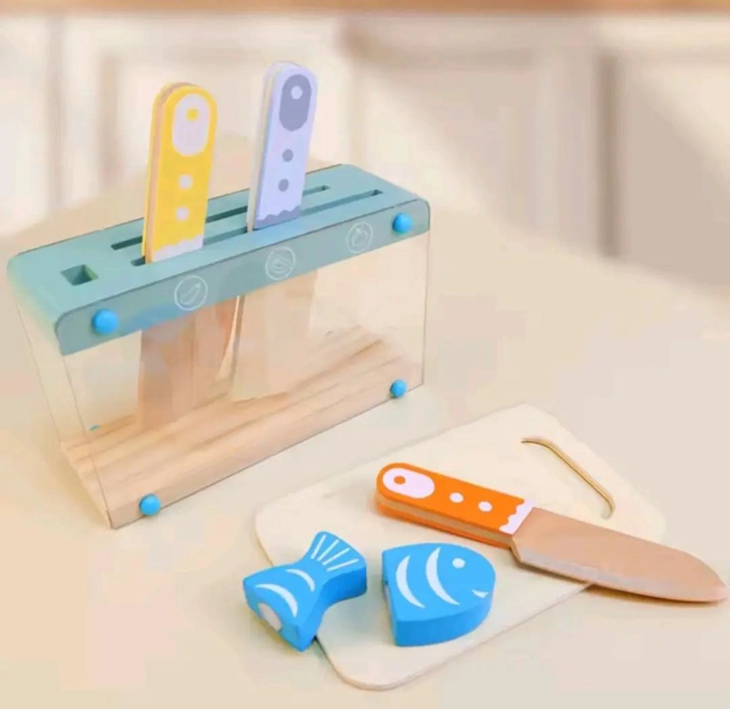 SET DE ACCESORIOS DE COCINA PARA NIÑOS EN MADERA - 2