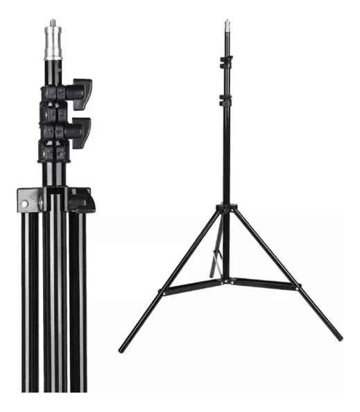 TRIPODE DE ALUMINIO DE 2 METROS PARA CAMARA Y LUZ - 3