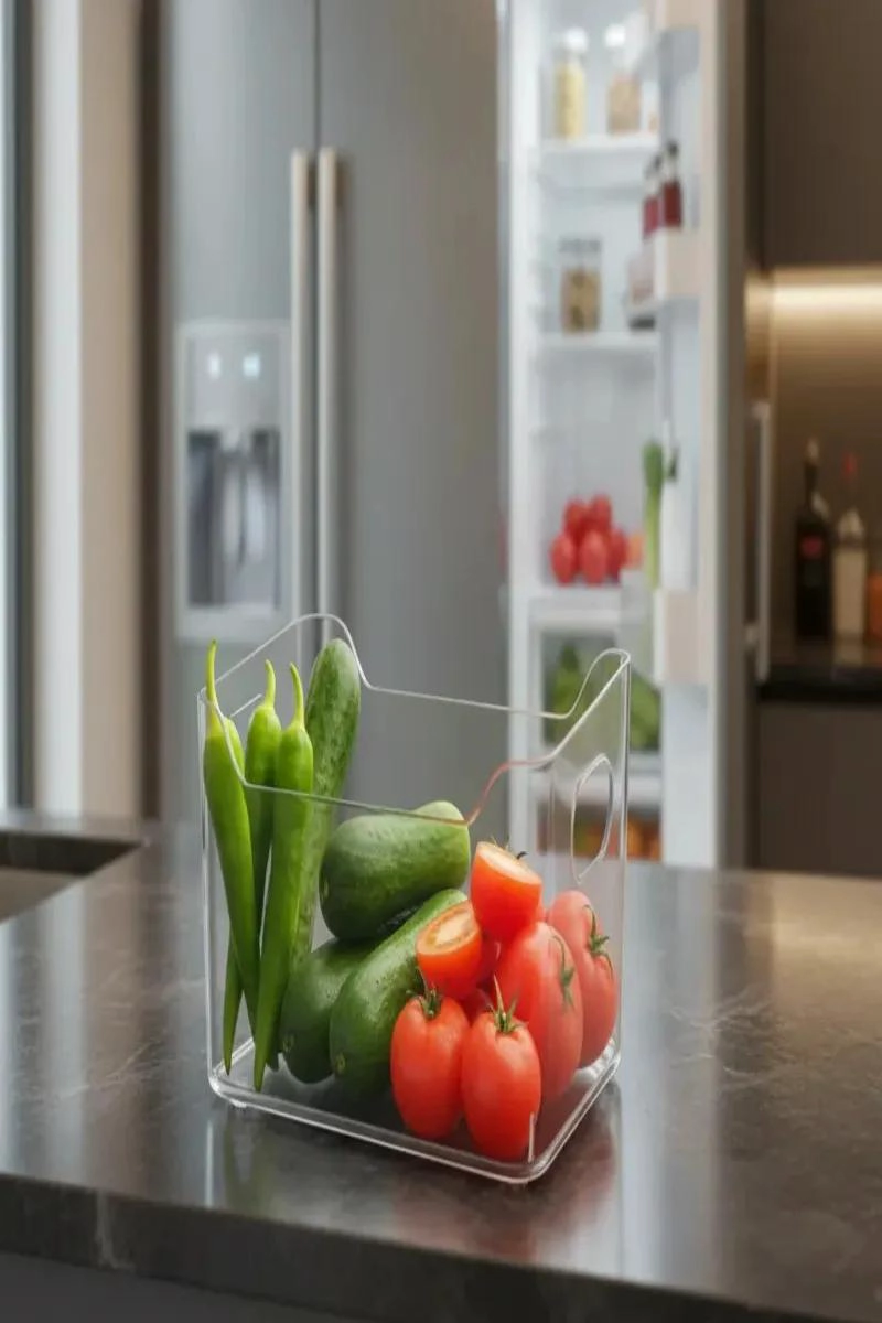 SET DE 6 ORGANIZADORES ACRILICOS PARA REFRIGERADOR Y DESPENSA - 6