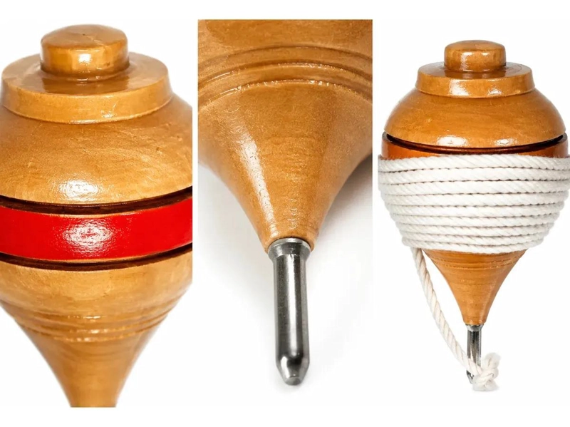 PACK DE 6 TROMPOS DE MADERA PARA JUGAR Y DIVERTIRSE - 3
