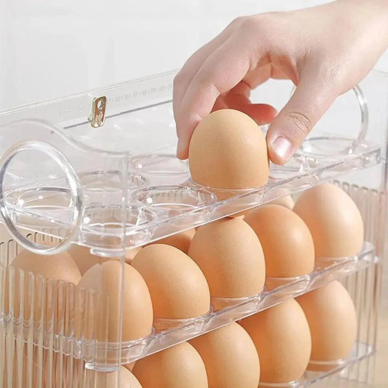 ORGANIZADOR DE HUEVOS CON 3 NIVELES Y TEMPORIZADOR INTEGRADO - 4