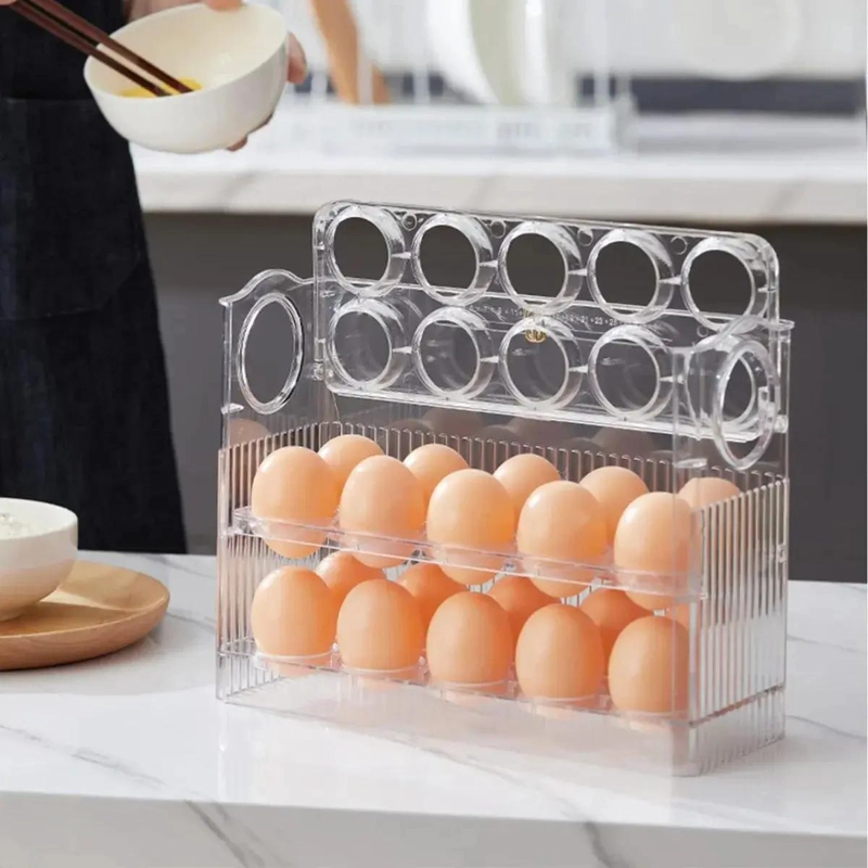 ORGANIZADOR DE HUEVOS CON 3 NIVELES Y TEMPORIZADOR INTEGRADO - 6