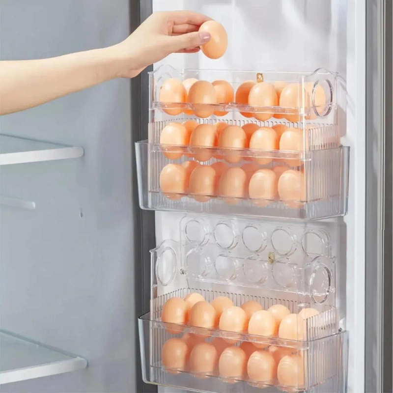 ORGANIZADOR DE HUEVOS CON 3 NIVELES Y TEMPORIZADOR INTEGRADO - 7
