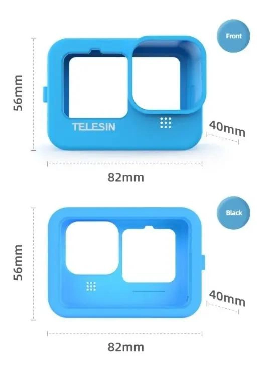 FUNDA DE SILICONA Y ACCESORIOS PARA CAMARA GOPRO HERO 9 10 11 12 - 6
