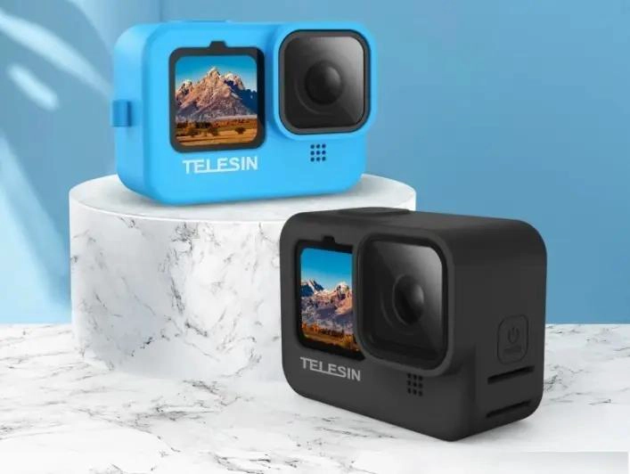 FUNDA DE SILICONA Y ACCESORIOS PARA CAMARA GOPRO HERO 9 10 11 12 - 7
