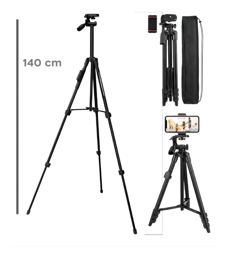 TRIPODE PROFESIONAL PARA CELULAR Y CAMARA CON ADAPTADOR - 6