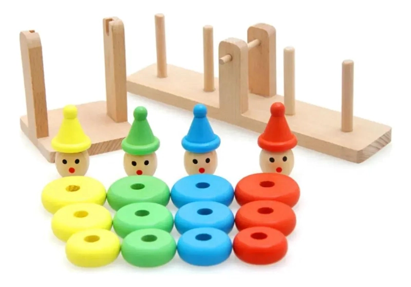 JUGUETE DIDACTICO DE BALANCE PARA NIÑOS EN COLOR BEIGE - 3