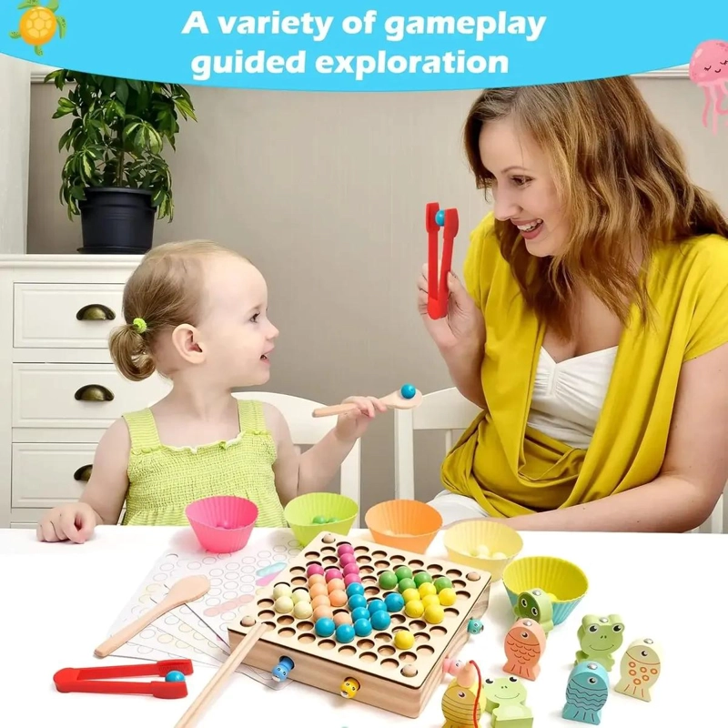 JUEGO DIDACTICO DE PESCA MAGNE TICA Y CLASIFICACION 4 EN 1 - 6