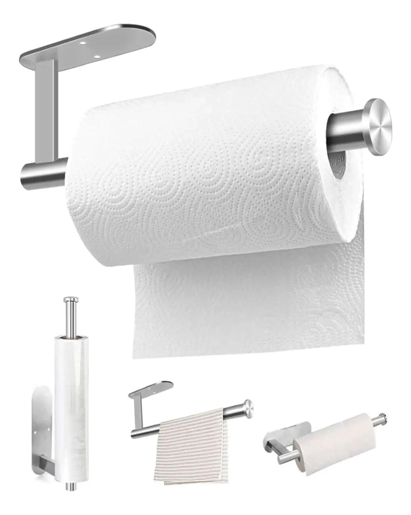 SOPORTE DE PARED PARA TOALLAS DE PAPEL CON INSTALACION FACIL - 1