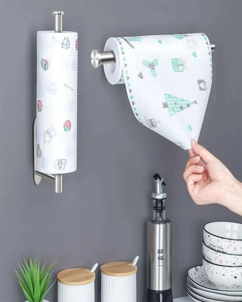SOPORTE DE PARED PARA TOALLAS DE PAPEL CON INSTALACION FACIL - 3