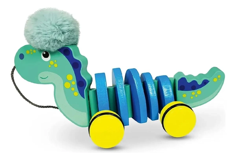 JUGUETE DIDACTICO DINO FLORENTINO DE ARRASTRE PARA NIÑOS - 1