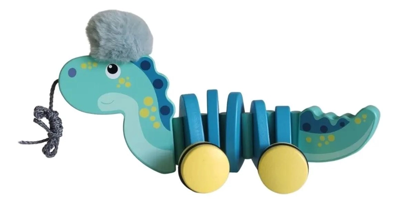 JUGUETE DIDACTICO DINO FLORENTINO DE ARRASTRE PARA NIÑOS - 3