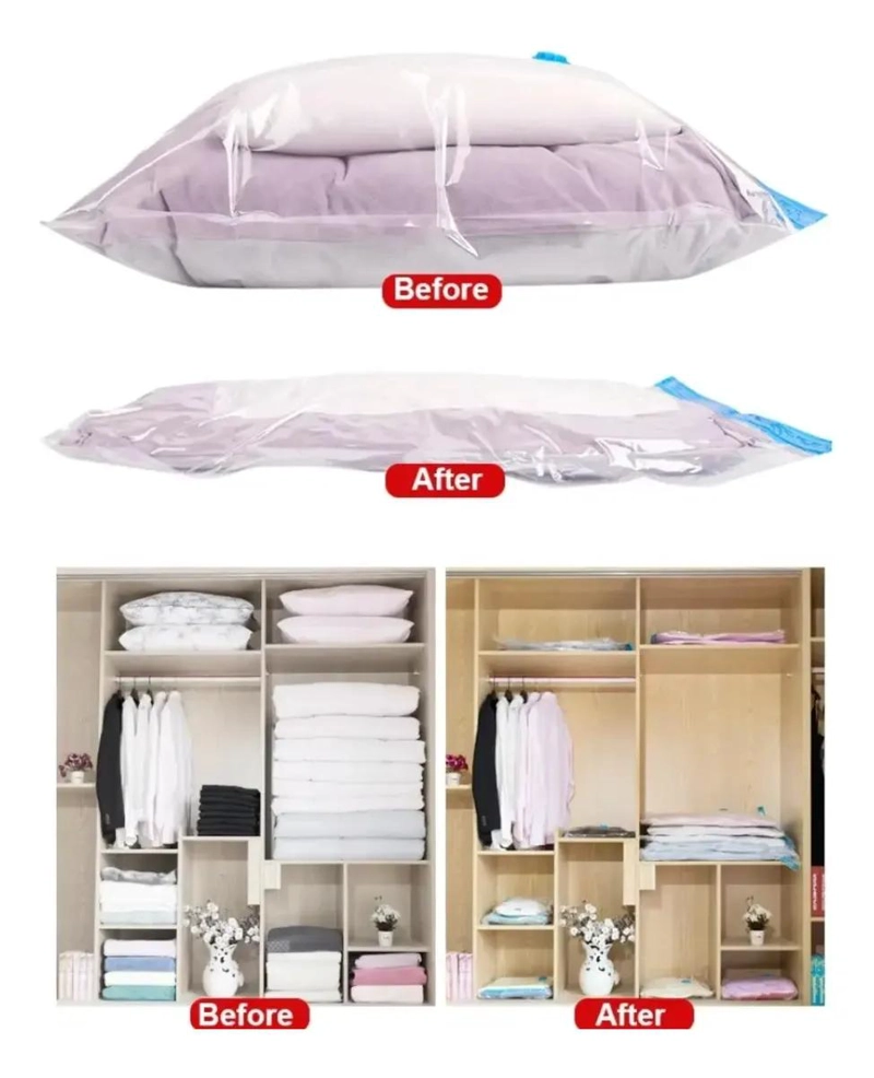BOLSAS AL VACIO PARA ROPA ORGANIZADORA 80X110 CM - 3