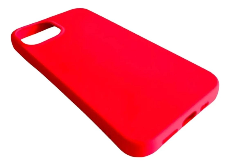 FUNDA DE SILICONA ROSA CHICLE PARA IPHONE 13 CON PROTECCION - 3