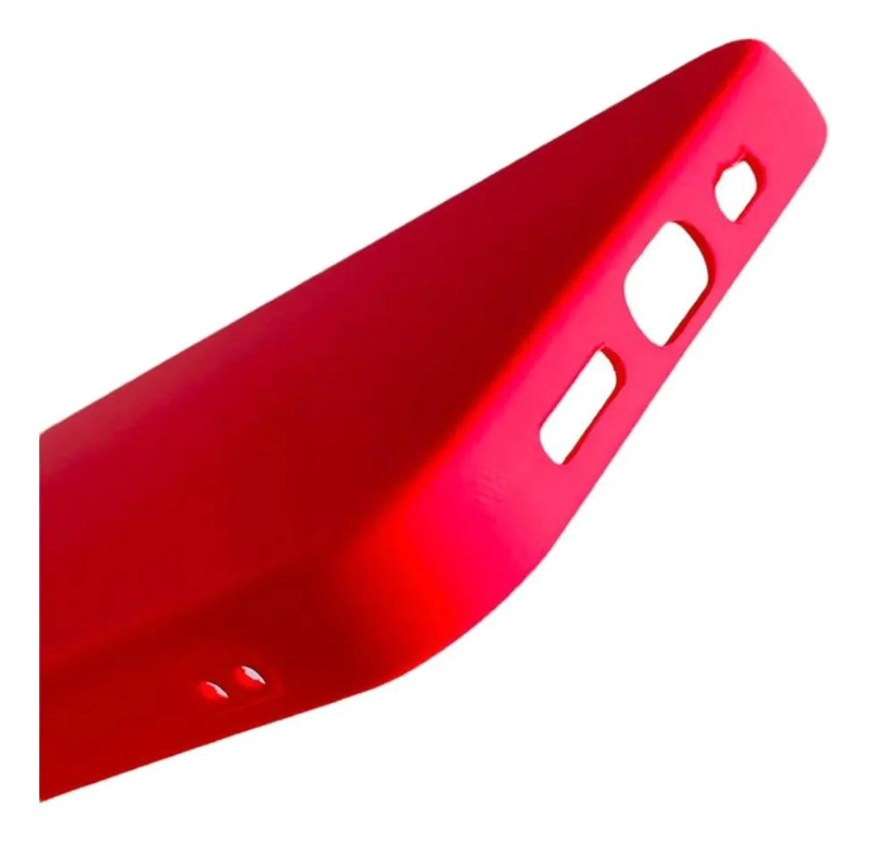 FUNDA DE SILICONA ROSA CHICLE PARA IPHONE 13 CON PROTECCION - 6