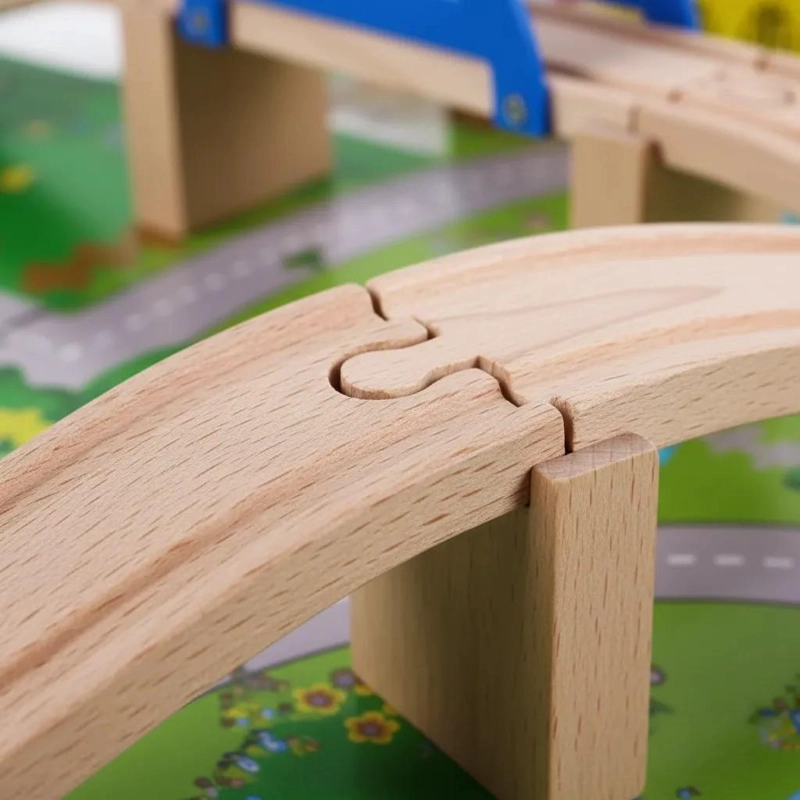PISTA DE AUTO DE MADERA PARA NIÑOS DE 2 A 4 AÑOS - 5