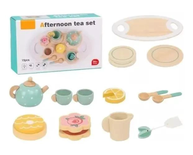 JUEGO DIDACTICO DE TE  EN MADERA CON ACCESORIOS PARA NIÑOS - 7
