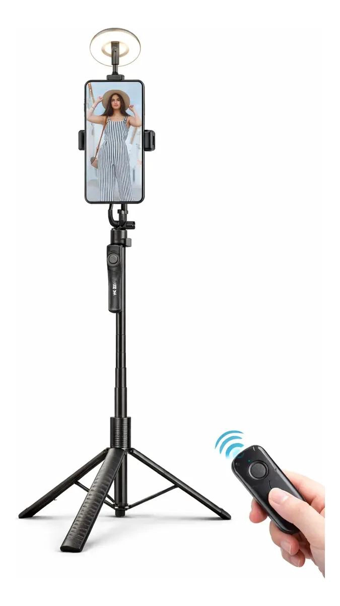 TRIPODE PARA SELFIES CON CONTROL REMOTO Y ALTURA AJUSTABLE - 3