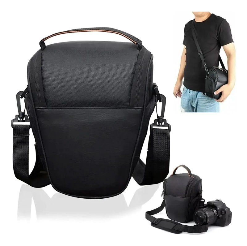 BOLSO ACOLCHADO PARA CAMARA FOTOGRAFICA DSLR CON LENTE - 1