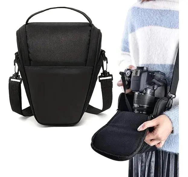 BOLSO ACOLCHADO PARA CAMARA FOTOGRAFICA DSLR CON LENTE - 2