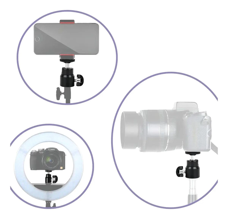 SOPORTE PARA CAMARA DE FOTOGRAFIA ADAPTADOR PARA TRIPODE - 8