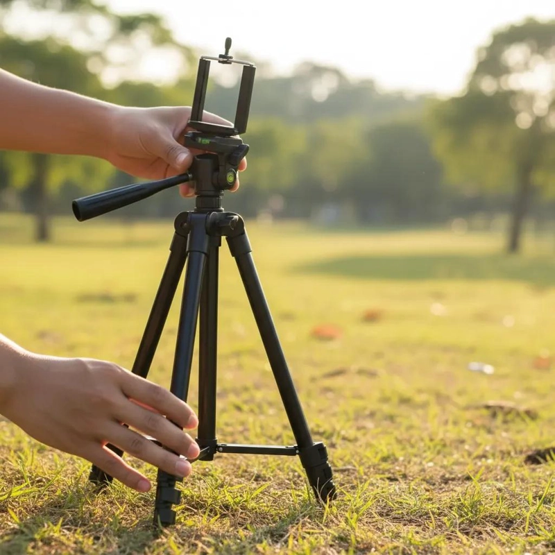 TRIPODE AJUSTABLE PARA CAMARA Y CELULAR DE 1.02 METROS - 6
