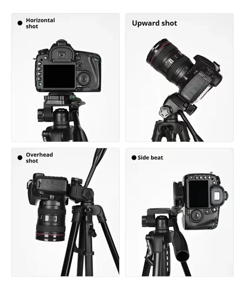 TRIPODE PROFESIONAL PARA CAMARAS Y SMARTPHONES DE 1.6 METROS - 8