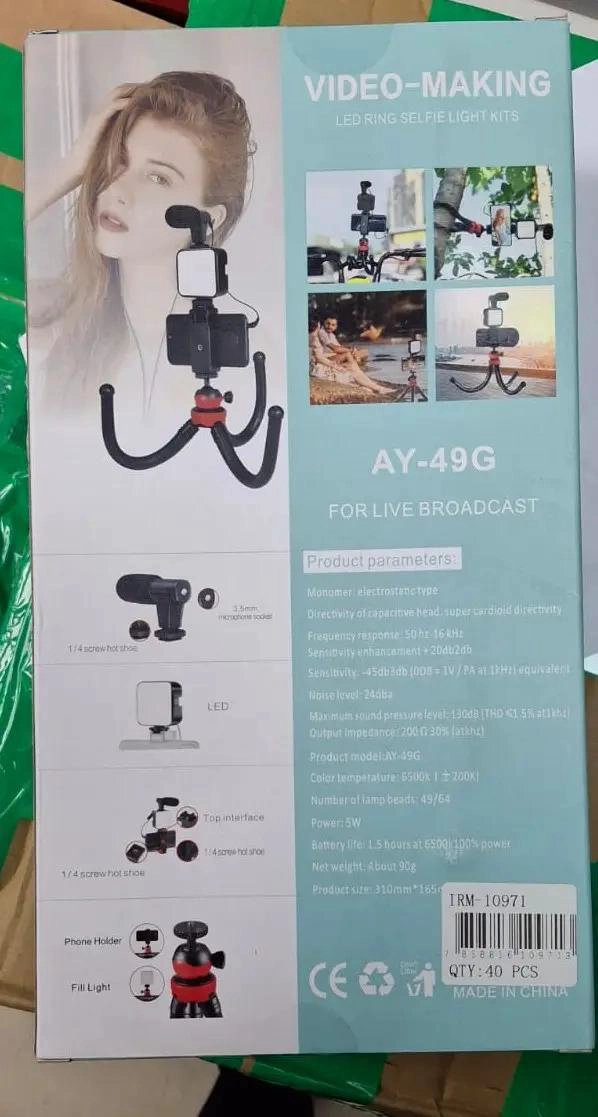 TRIPODE PORTATIL DE VIDEO AJUSTABLE DE 31 CM PARA GRABACION - 8