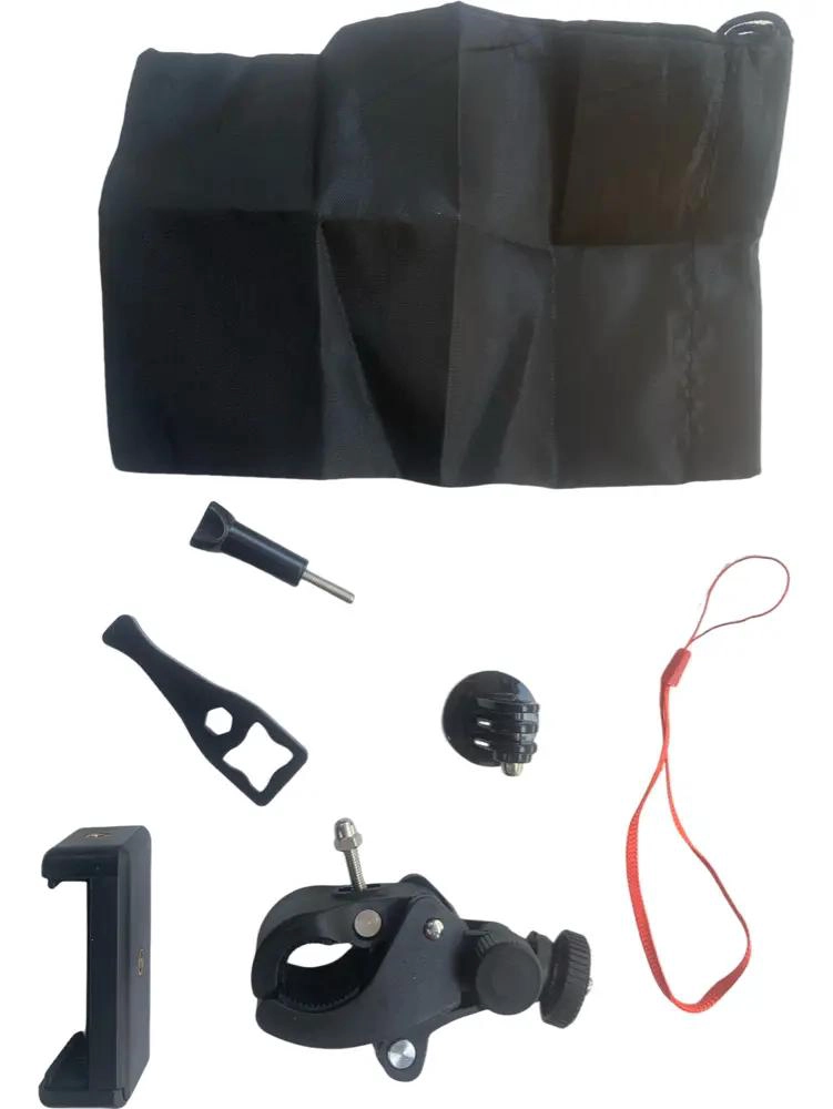 SOPORTE ABRAZADERA PARA MANILLAR DE MOTO Y BICICLETA - 1